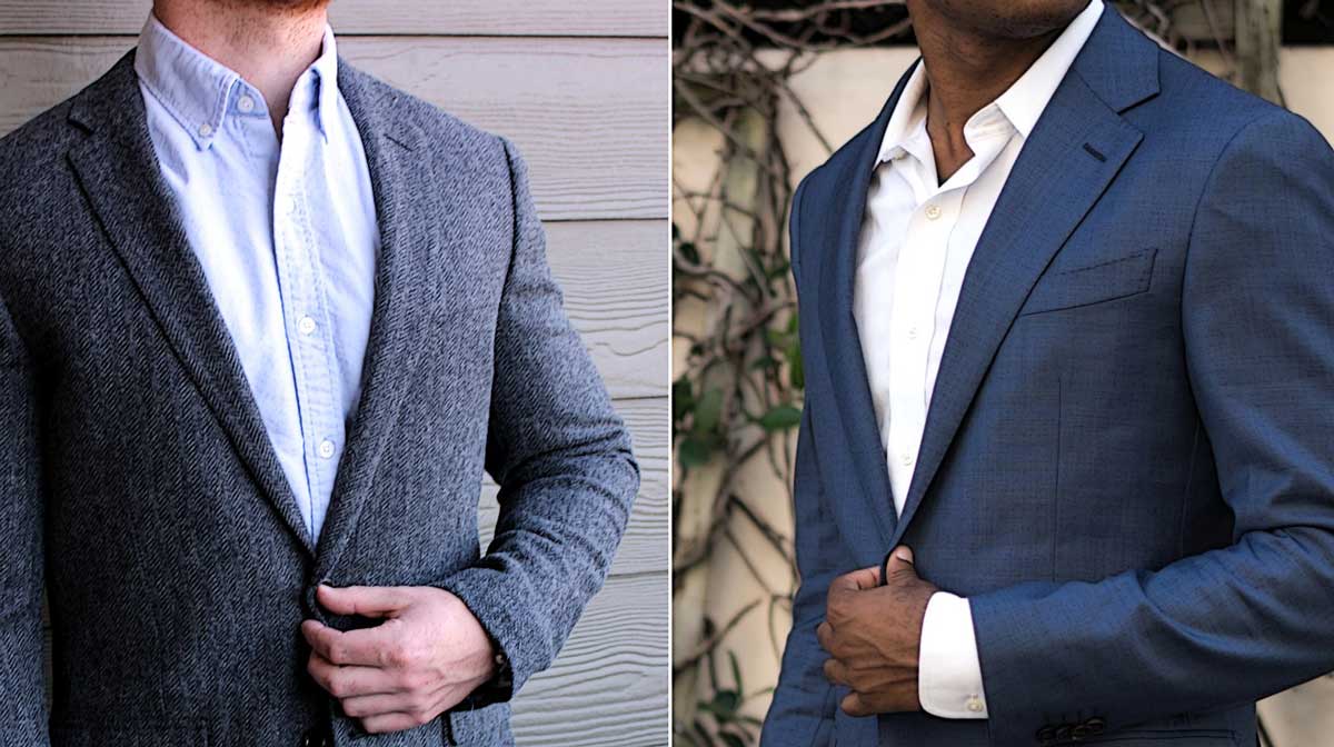 difference between blazer and suit jacket